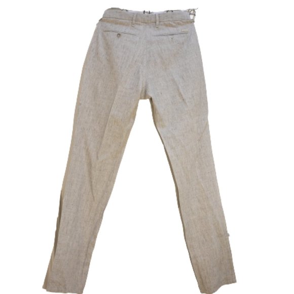 Massimo Dutti Men's Textured 4 Pocket Slim Fit Trouser Pants Gray Size 30 - Picture 2 of 9